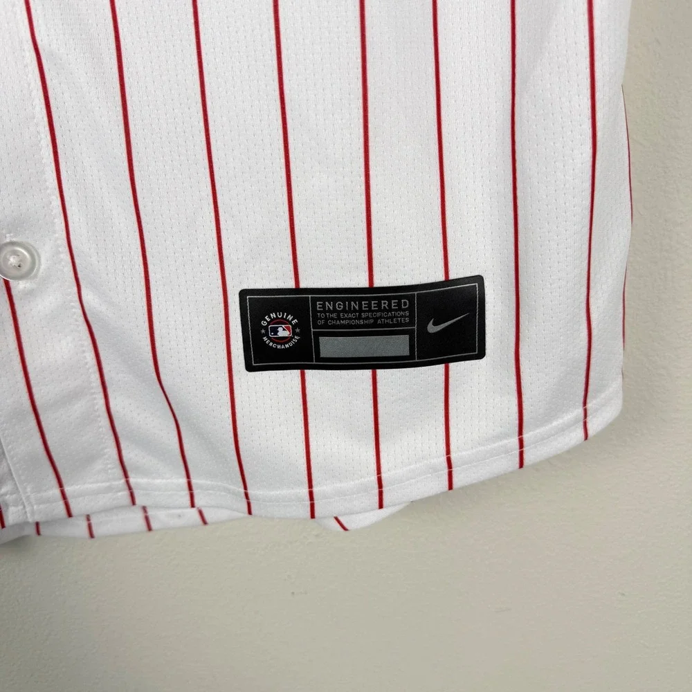 NWT Mens Small Nike Limited MLB Philadelphia Phillies Alec Bohm #28 Home‎ Jersey